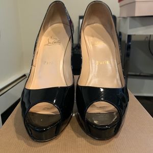 Christian Louboutin New Prive Patent Red Sole